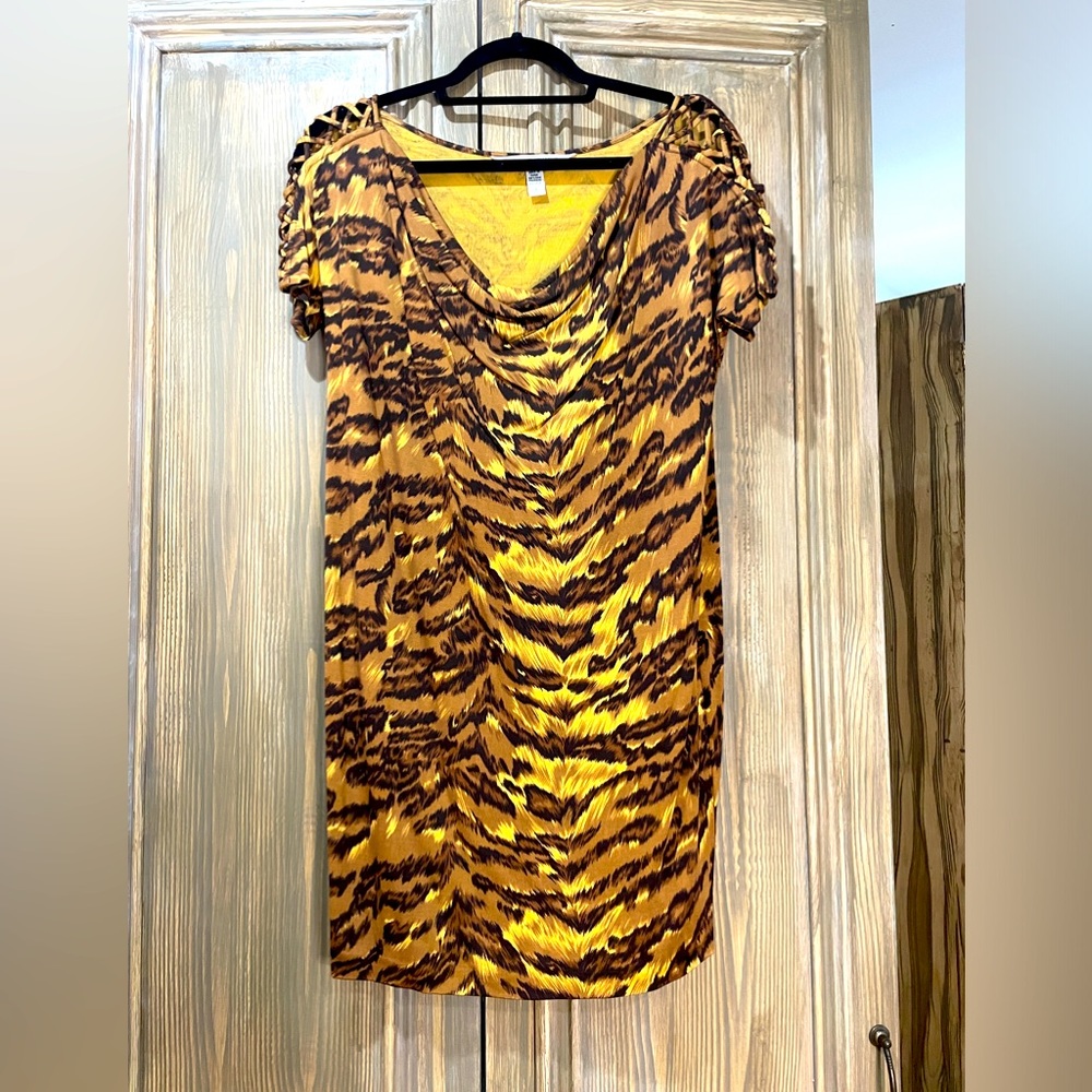 DVF Animal print dress